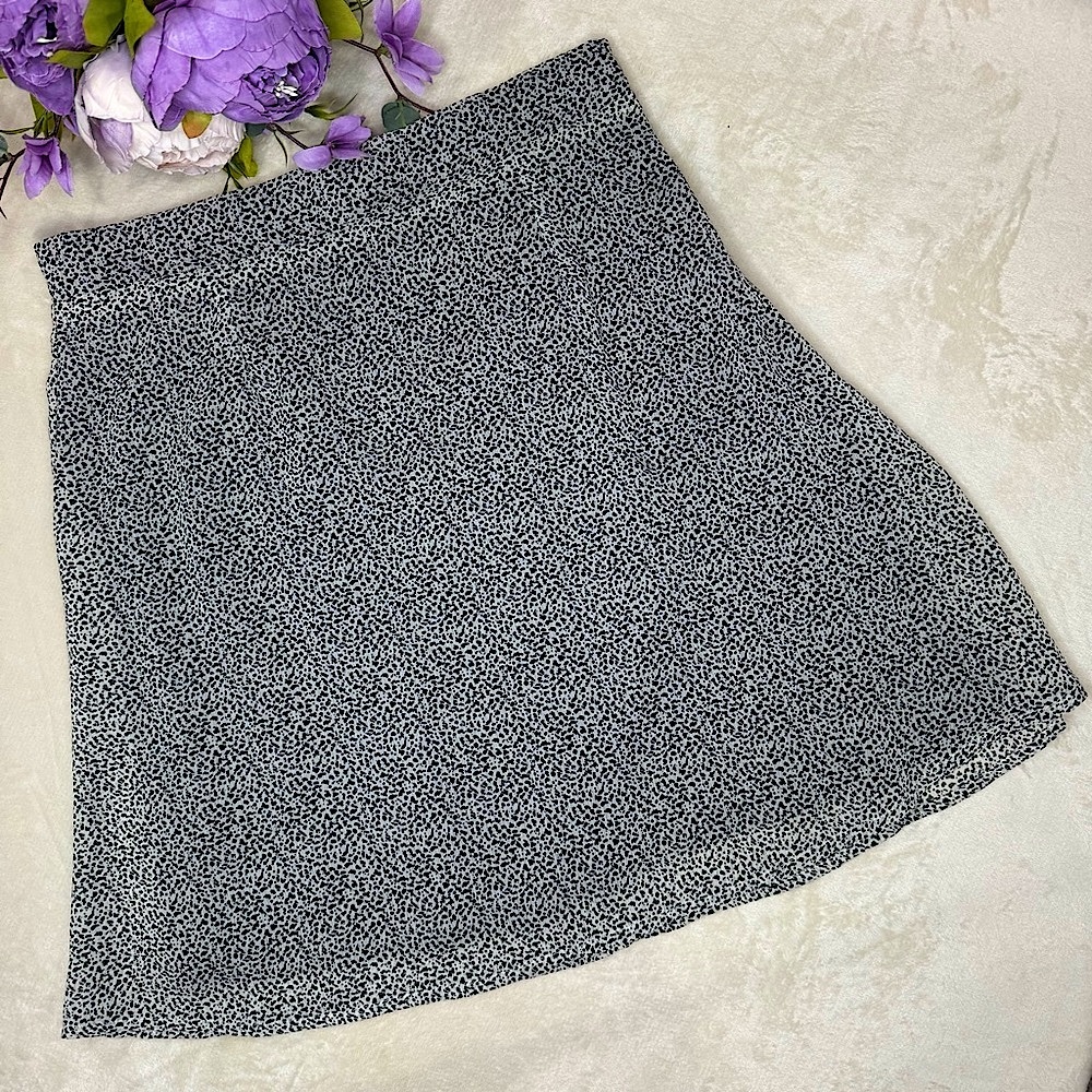 NWT Sienna Sky Black and White Animal Print Skirt